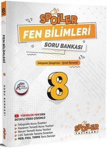 8. Sınıf Fen Bilimleri Spoiler Soru Bankası - Spoiler Yayınları