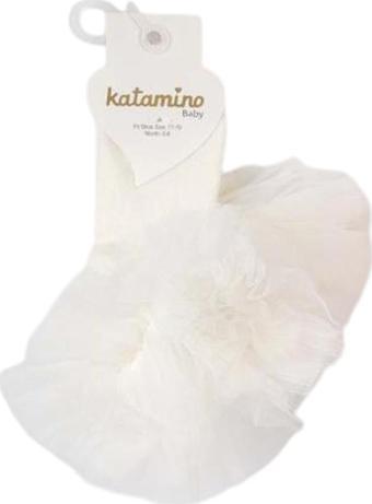 Katamino Sunset Aks Bebek Çorabı 22098 Ekru 0-6 Ay