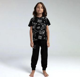 Roly Poly Pijama Takımı RP3540 Siyah 2-3 Yaş