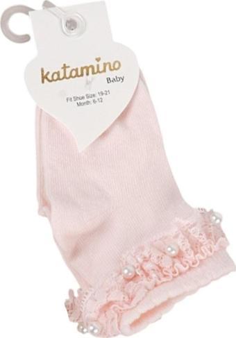 Katamino Teri Aks Bebek Çorabı 46206 Pembe 12-18 Ay