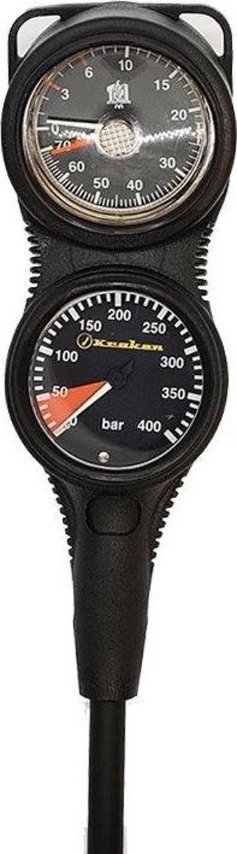 KRAKEN Gösterge Konsol İkili BIGLINE 63 mm Siyah Ayarlı