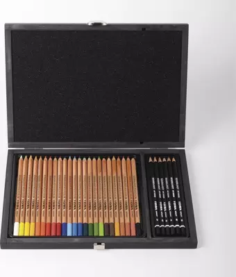Lyra Rembrandt 30 Parça Polycolor & Art Design Ahşap Kutu (yeni)
