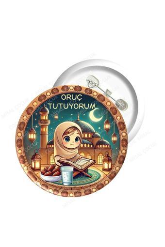 Misal Çocuk Rozet 34 - Oruç Tutuyorum (Kız)