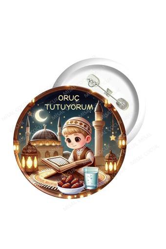 Misal Çocuk Rozet 35 - Oruç Tutuyorum (Erkek)