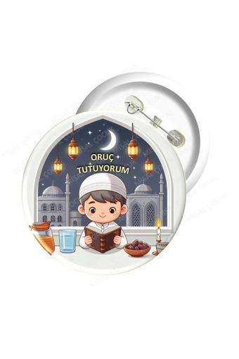 Misal Çocuk Rozet 39 - Oruç Tutuyorum (Erkek)