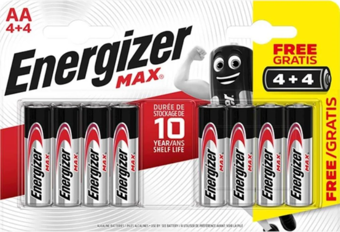 Energizer Max Alkaline AA Kalem Pil 4+4 AA-LR6