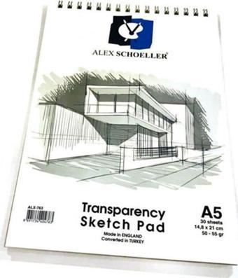 alex schoeller Schoellershammer Transparency Sketch Pad Eskiz Bloğu 50/55 gr.
