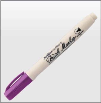 Artline Supreme Brush Marker Bright Purple