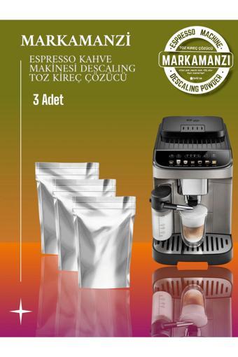 Markamanzi Delonghi Macnifica Evo Ecam, Ecp Serisi, İcona Serileri Uyumlu Kireç Çözücü Descaling 3Adx10Gr Toz