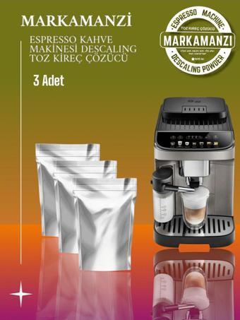 Markamanzi Delonghi Macnifica Evo Ecam, Ecp Serisi, İcona Serileri Uyumlu Kireç Çözücü Descaling 3Adx10Gr Toz