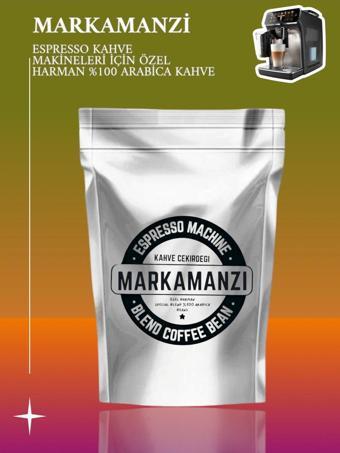 Markamanzi Otomatik Espresso Kahve Makineleri Için Özel Harmanlanmış Ve Kavrulmuş %100 Arabica Çekirdek 500 Gr