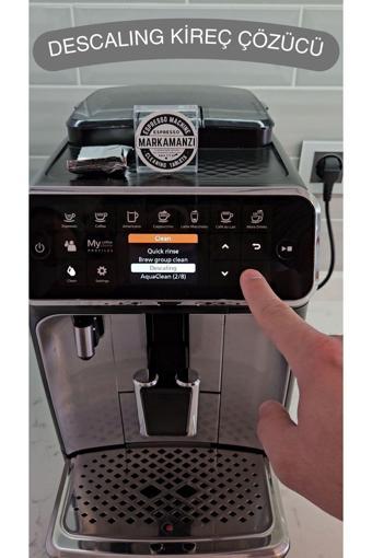 Markamanzi Espresso Kahve Makinası Kireç Çözücü Descaling Tableti 3 Adet | Philips & Siemens & Nespresso Uyumlu