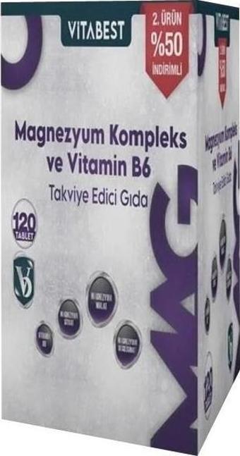 Vitabest Magnezyum Kompleks 120 Tablet