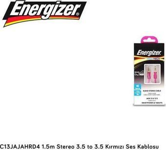 Belkin Energizer C13JAJAHRD4 1.5m Stereo 3.5 to 3.5 Kırmızı Ses Kablosu