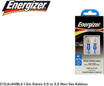 Energizer C13JAJAHBL4 1.5m Stereo 3.5 to 3.5 Mavi Ses Kablosu