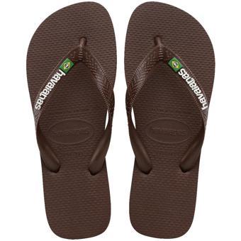 HAVAIANAS Brasil Logo Dark Brown Parmak Arası Terlik 4110850-2673