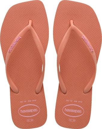 HAVAIANAS Square Logo Pop Up Pink Clay Parmak Arası Terlik 4148959-9259