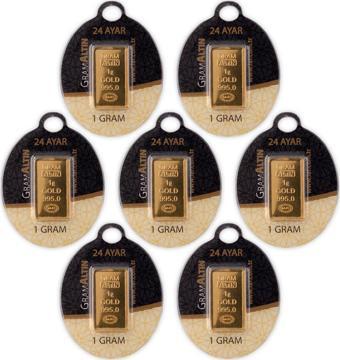 RimaGold 7 Adet 1 gr 24 Ayar İAR Gram Altın