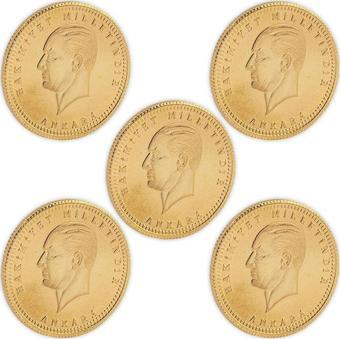 Rima Gold 5 Adet Ata Çeyrek Altın Yeni Tarihli Set