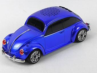 Beetle Araba Görünümlü Taşınabilir Bluetooth Hoparlör ve Radyo Speaker WS1939