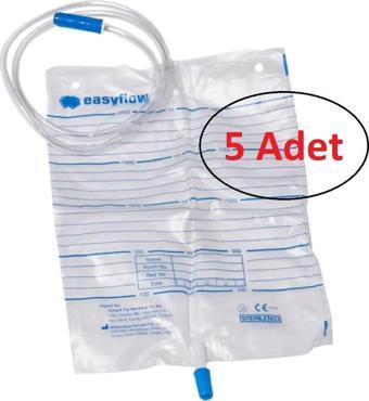 Musluklu Steril Idrar Torbası 2000 Ml ( 5'li Paket )