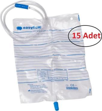 Musluklu Steril Idrar Torbası 2000 Ml ( 15'li Paket )
