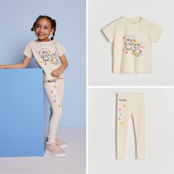 Peppa Kız Çocuk Taytlı Takım