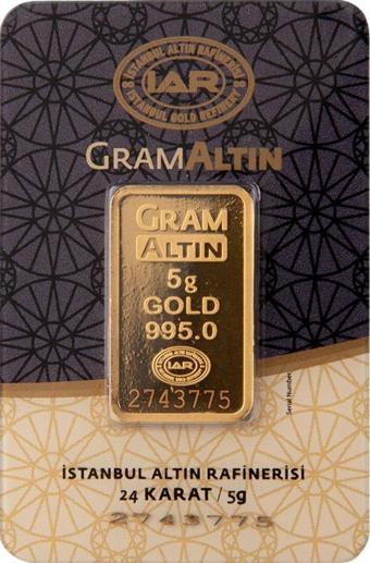 RimaGold 5 gr 24 Ayar İAR Gram Altın