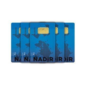 RimaGold 5 Adet 5 gr 24 Ayar NadirGold Gram Altın