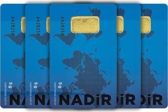 RimaGold 5 Adet 5 gr 24 Ayar NadirGold Gram Altın