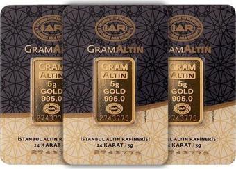 RimaGold 3 Adet 5 gr 24 Ayar İAR Gram Altın