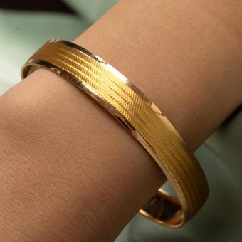 Rima Gold 22 Ayar Trabzon Desenli Bilezik 15mm