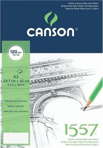 Canson 1557 Eskiz Defteri 120gr. 40 Yaprak. A3