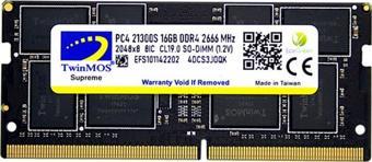 TwinMOS 16 Gb Ddr4 2666mhz Twınmos Sodımm(MDD416GB2666N)