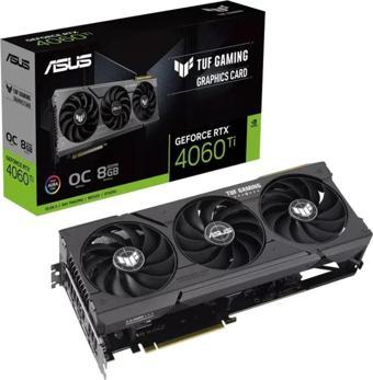 ASUS Tuf Gamıng Rtx 4060 Tı 8gb Gddr6 128bit Oc Hdmı 3xdp Rgb Dlss3 Ekran Kartı