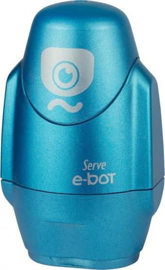 Serve E-Bot Silgili Kalemtıraş Metalik Renkler Metalik Mavi