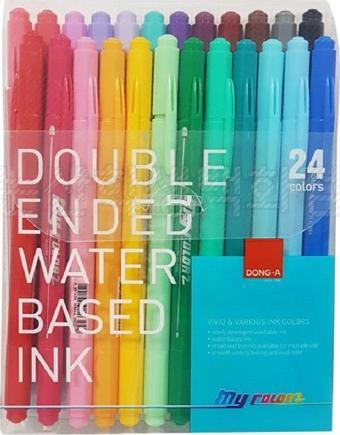 Dong-A Donga My Color 24 Renk 2 Çift Taraflı Keçeli Kalem