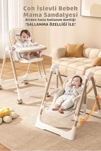 Baby Storch - Mama Sandalyesi -  Sallanabilir Tekerlekli Katlanabilir
