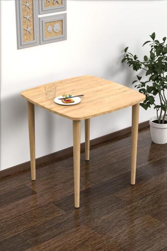 60x60 Cm Çalışma Bilgisayar Ofis Ders Yemek Masası Istanbul Desenli Metal Aparat 72 Cm Ahşap Ayaklı