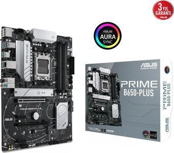 Asus Prime B650-Plus AMD B650 6400 MHz (OC) DDR5 Soket AM5 ATX Anakart