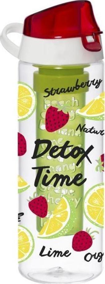 Herevin Infuserli Çilek Desen Detox Matara 650 ml