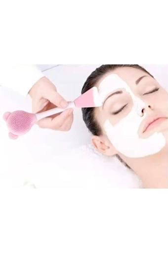 Tafce Silikon Yüz Temizleme Fırçası Ve Maske Uygulama Spatulası
