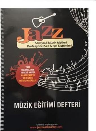 JAZZ SOLFEJ DERSLERİ İÇİN KALIN YAPRAKLI MÜZİK DEFTERİ
