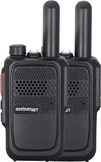 Aselsan PM-580 Pmr 10 Km 16 Kanal + 121 Alt Kanal Şarj Dahil İkili El Telsizi