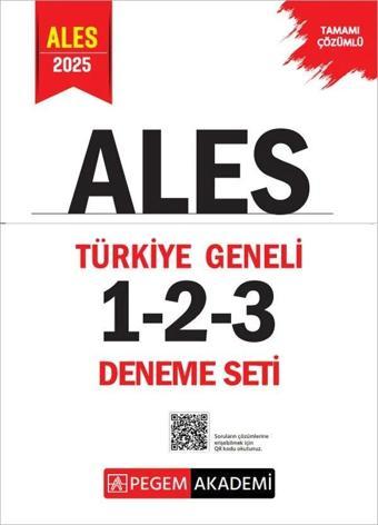 Pegem 2025 ALES Türkiye Geneli 3 Deneme Çözümlü (1-2-3) Pegem Akademi Yayınları - Pegem Akademi Yayıncılık
