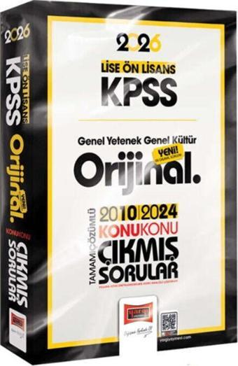 Yargı Yayınları 2026 KPSS Lise Ön Lisans GK GY Orijinal 2010 2024 Konu Konu Çıkmış Sorular - Yargı Yayınları
