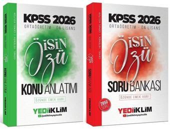 Yediiklim 2026 KPSS Lise Ortaöğretim Ön Lisans İşin Özü Konu + Soru Bankası 2 li Set Yediiklim Yayınları - Yediiklim Yayınları