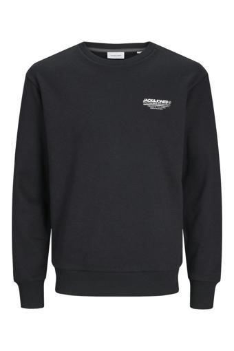 Jack & Jones Erkek Jjolıve Bisiklet Yaka Sweatshirt 12256831 Siyah