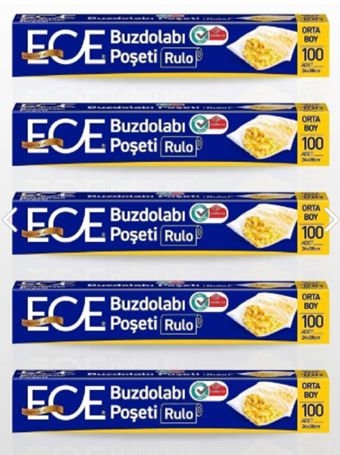 Ece Buzdolabı Poşeti Orta Boy 100'lü 5 Paket 500 Adet