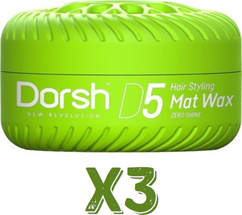 Dorsh Saç Şekillendirici Wax Mat Wax D5 150 Ml 3 Adet